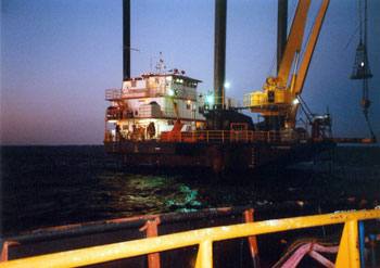 Lift Boat in the Gulf